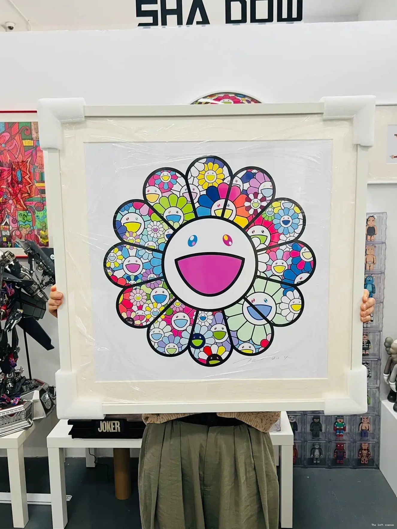 FLOWERS WALL MURAKAMI PASTEL FRAME COLOR 0501